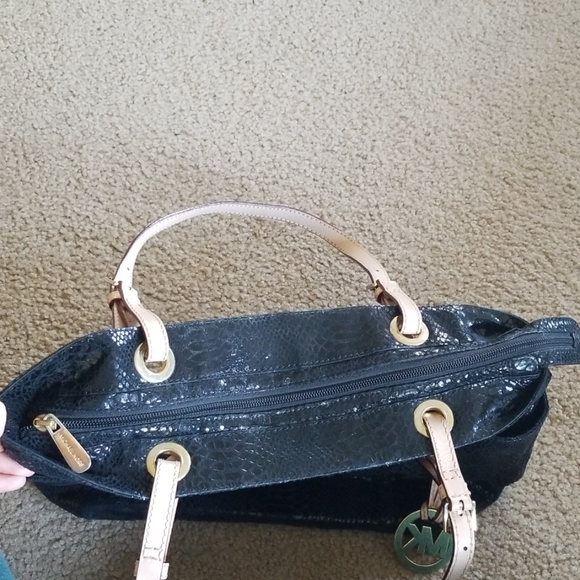 Michael Kors Python Leather Tote - Picture 5 of 8